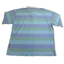 Load image into Gallery viewer, Vintage Jantzen Shirt Adult Large Polo EST 1910 Blue Striped Casual Golf Mens
