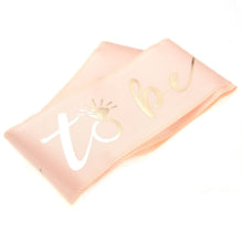 Load image into Gallery viewer, Pink And Gold Bachelorette Party Bride To Be Sash  (available for purchase in increments of 1)
