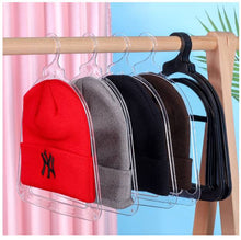 Load image into Gallery viewer, Hat And Scarf Hanger, Clear Plastic Hanger
