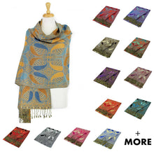 Load image into Gallery viewer, Large Paisley Pashmina Scarf Shawls A18
