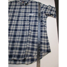 Load image into Gallery viewer, Ralph Lauren Blue Plaid Button Up Casual Long Sleeve Mens Shirt - Size XL **
