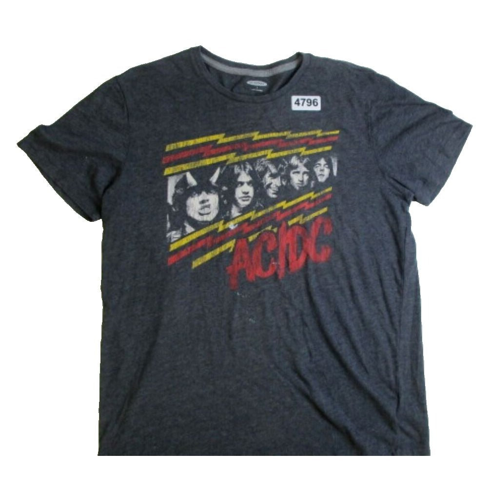 ACDC AC/DC Short Sleeve Mens Tshirt Top Tee  Shirt Graphic - Size Large **