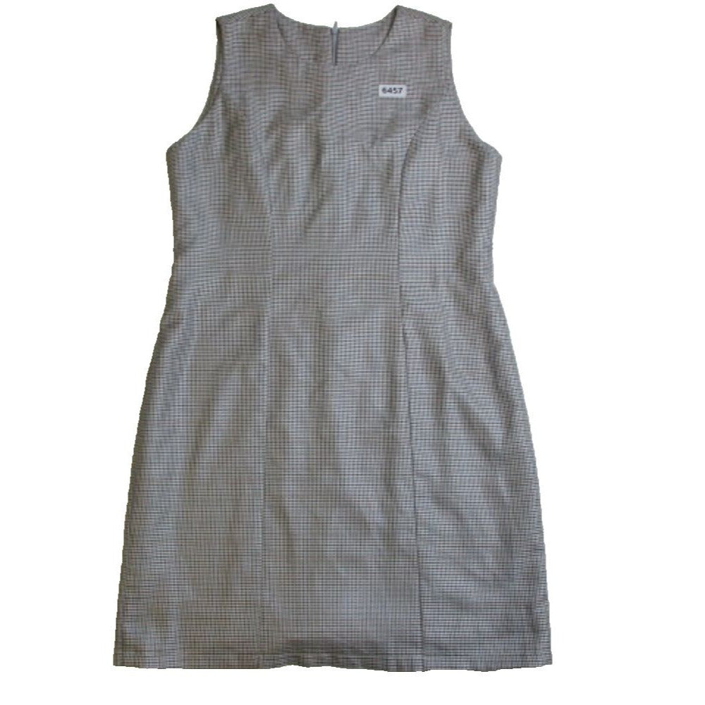 Womens A Lined Round Neck Back Zip Womens Dress Casual Sleeveless - Small **