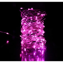 Load image into Gallery viewer, String Fairie light 35ft LED PINK copper-wire Dual power -USB or 2AA Battery (minimum of 12)
