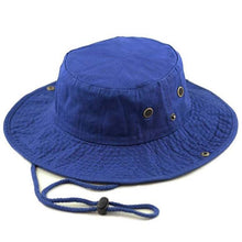 Load image into Gallery viewer, Newhattan 100% Cotton Solid Safari Bucket hats Foldable Unisex
