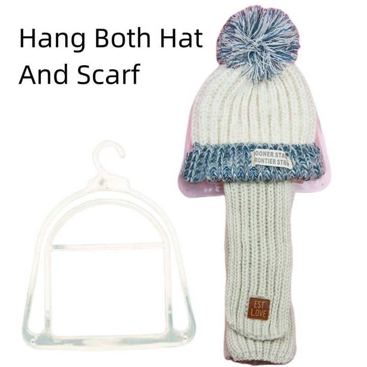 Hat And Scarf Hanger, Clear Plastic Hanger