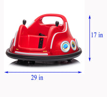 Load image into Gallery viewer, TAMCO S318 RED Ride On Bumper Car, Bumper Car for kids,electric bumper car Remote Control 360 Spin kids bumper for 3-6 years Girls Boys Toddler Kids rechargeable gift car with Colorful lights
