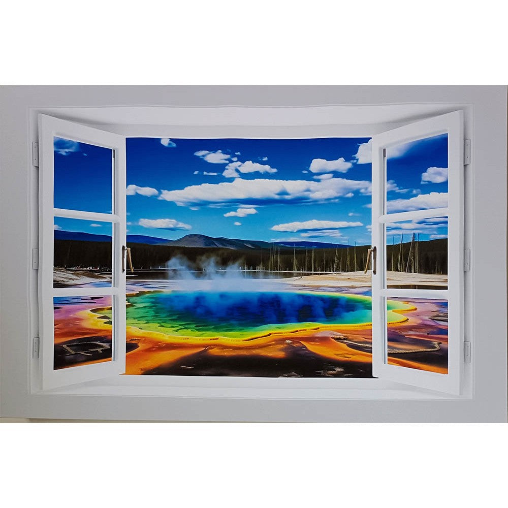 a Window view Yellowstone National Park ultra-High Definition Canvases  (Minimum of 4)