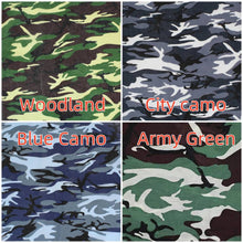 Load image into Gallery viewer, Camo Print Bandana Head Face Mask Wrap Scarf 100% Cotton - 12pack
