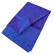 Load image into Gallery viewer, Light Paisley Pashmina Scarf Shawls 018
