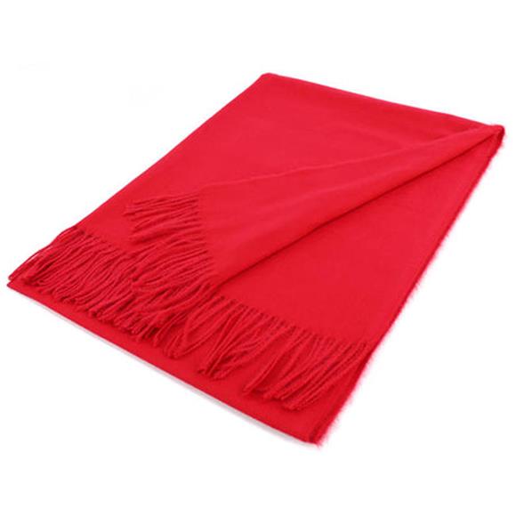 Large Cashmere Feel Scarf Shawls Solid Colors