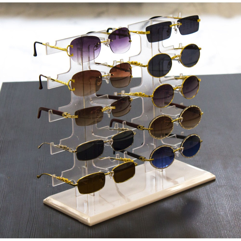 Sunglass Display Rack Sunglasses Holder (10 pairs)