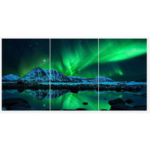 Load image into Gallery viewer, The northern lights, or the aurora borealis Tritych ultra-High Definition Canvases print (Minimum of 4)
