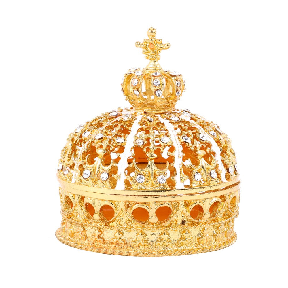 Crown with Cross Jewelry Case