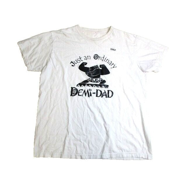 Just An Ordinary Demi Dad White Mens Tshirt Top Tee Shirt Graphic - Large **