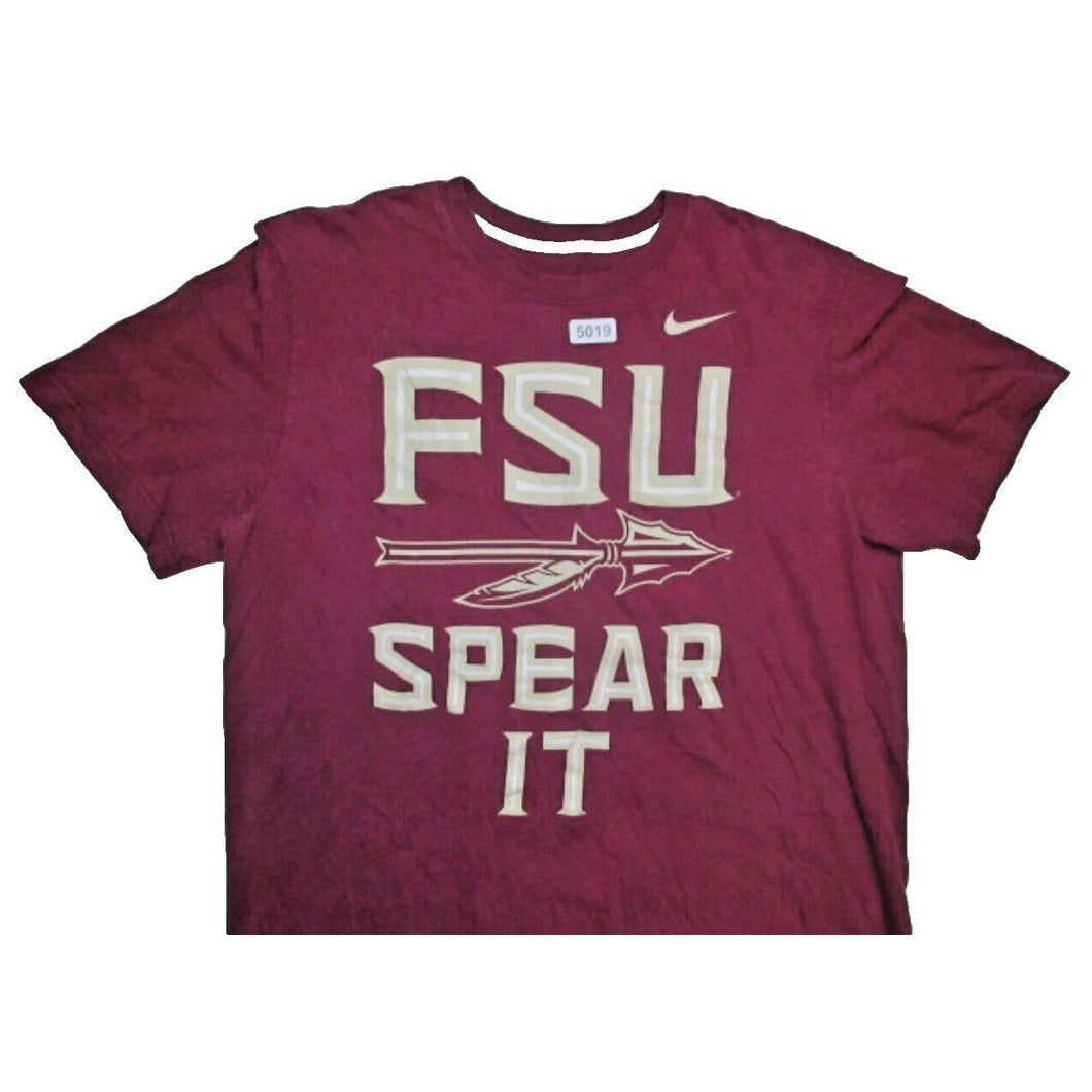 Florida States Seminoles Nike Shirt Extra Large Spear It FSU Regular Fit Mens