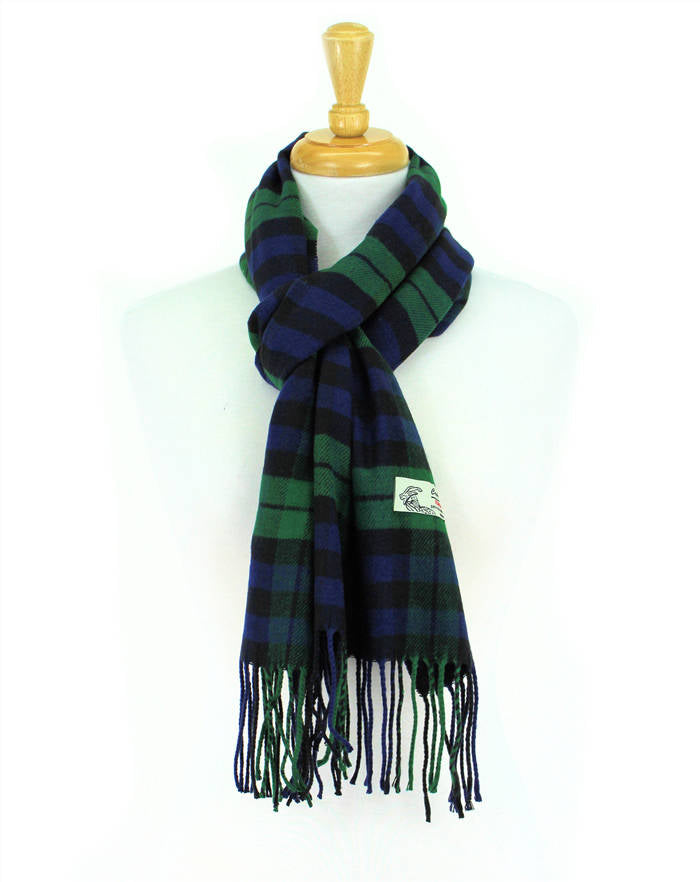Plaid Cashmere Feel Scarf 12-pack