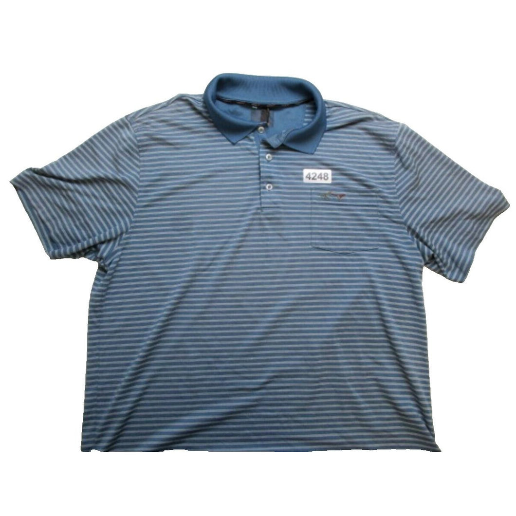 Greg Norman For Tasso Elba Five Iron Play Dry Golf Polo Shirt - Size Large **