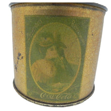 Load image into Gallery viewer, Vintage Coca-Cola Tin Advertising Victorian Ladies Cola with Lid
