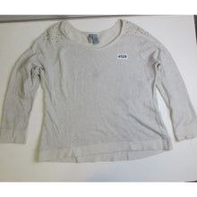 Load image into Gallery viewer, New Directions Weekend Gray Studded Tops Pullover Long  Sleeve Blouse - XL **
