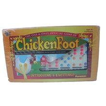 Load image into Gallery viewer, ChickenFoot Professional Size Double 9 color Jumbo Dot Dominoes University Games
