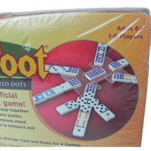 Load image into Gallery viewer, ChickenFoot Professional Size Double 9 color Jumbo Dot Dominoes University Games
