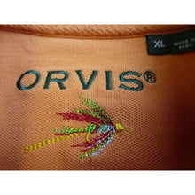 Load image into Gallery viewer, Orvis Shirt Adult Extra Large Preppy Polo Embroidered Fish Casual Golf Mens
