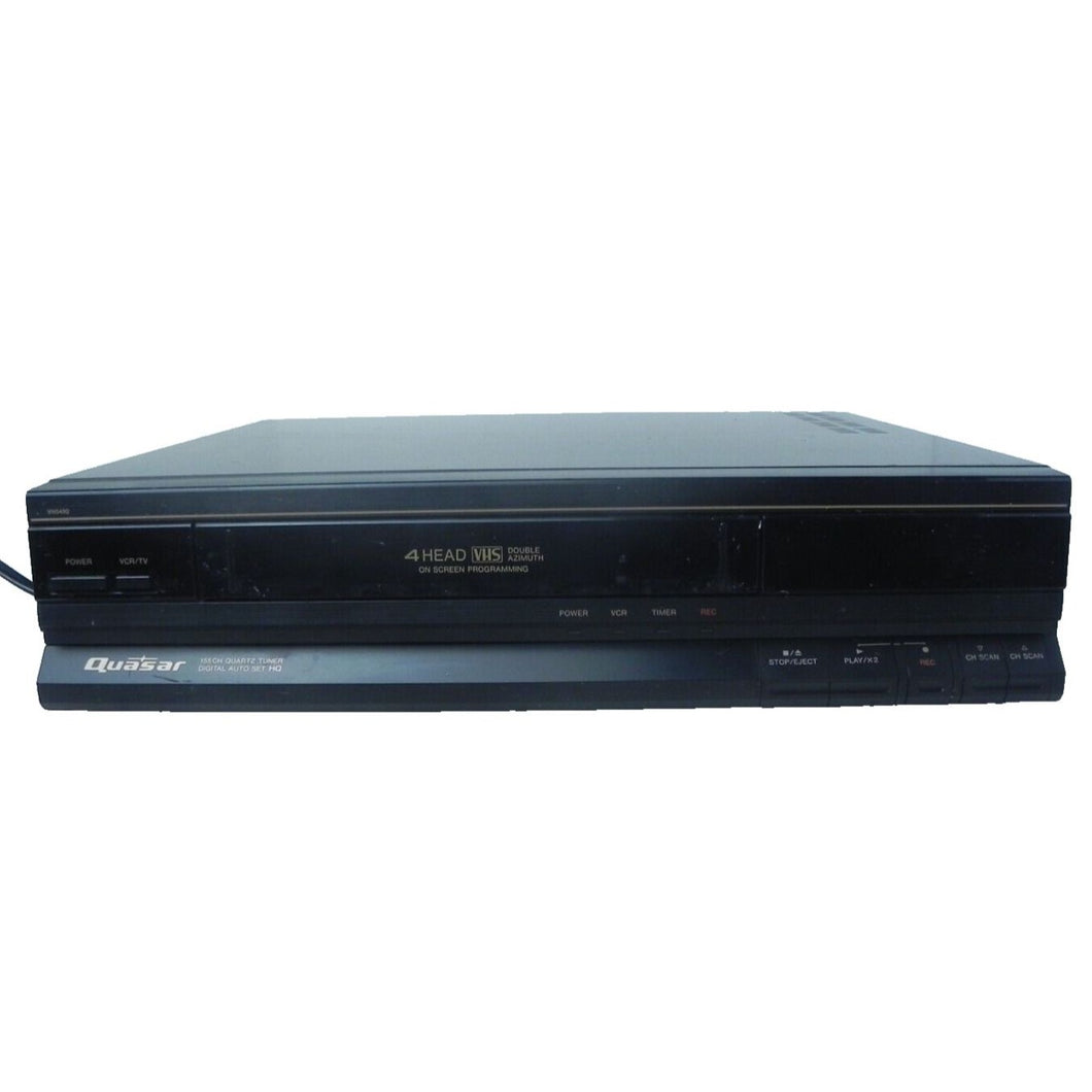 Vintage 1989 Quasar VH5490 VHS VCR Video Cassette Recorder Player - Parts/Repair