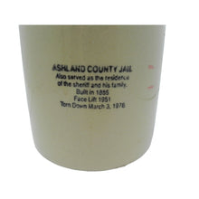 Load image into Gallery viewer, Vintage Alpine Pottery Jug Ashland County Jail Roseville Ohio 2003

