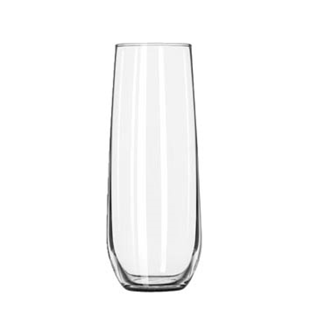 Libbey 8.5 oz. Stemless Flute Glasses in Clear