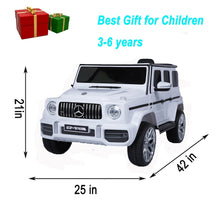 Load image into Gallery viewer, TAMCO-S306 white Licensed Mercedes-AMG G63 Ride On Car,with remote control,MP3player ,electric ride on car
