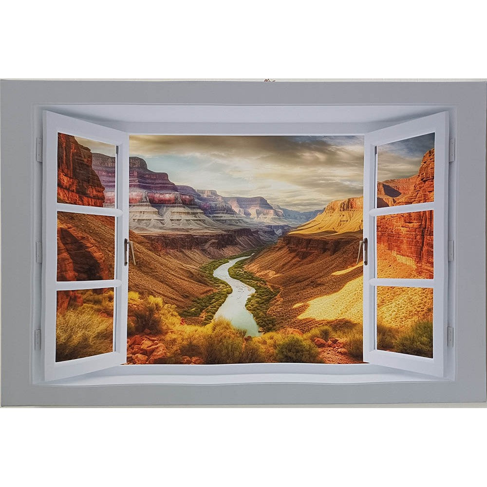 a Window view Grand Canyon National Park ultra-High Definition Canvases  (Minimum of 4)