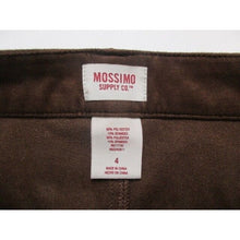 Load image into Gallery viewer, Mossimo Supply Co Brown Corduroy A-Lined Button Up Womens Skirt - Size 4 **
