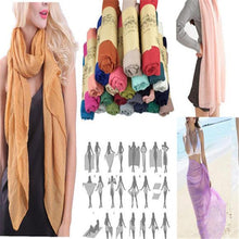 Load image into Gallery viewer, Large Size Solid Color Scarf Wrap, Hijab Head Scarf
