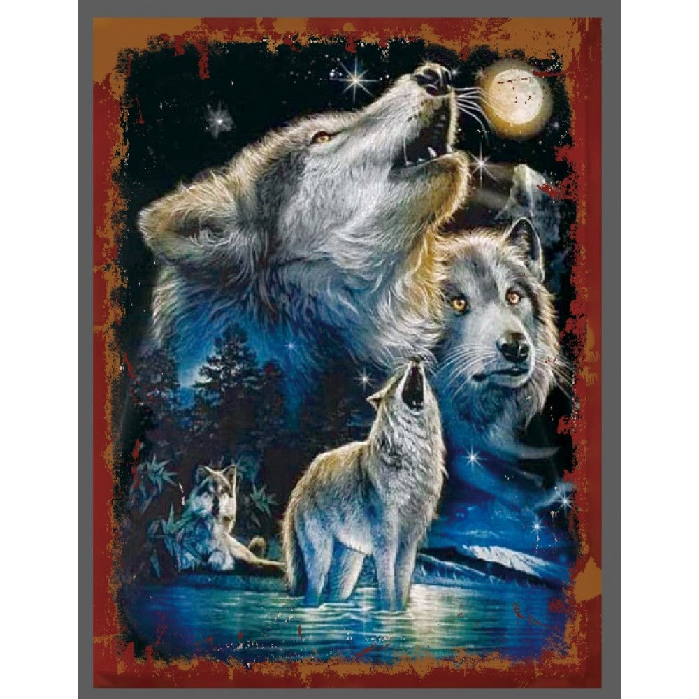 Wolves Metal Picture size 15x19 (minimum of 10)