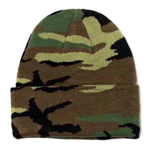 NEWHATTAN Knit Soft Warm Cuffed Beanie Hat Winter Camo Hats