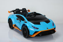 Load image into Gallery viewer, TAMCO SMT-555 blue Licensed Lamborghini ride on car, kids electric car, riding toys for kids with remote control Amazing gift for 3~6 years boys/girls
