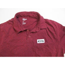 Load image into Gallery viewer, Urban Pipeline Maroon Collared 2 Button Casual Polo Shirt - Size Large **
