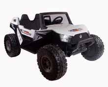 Load image into Gallery viewer, white kids electric ride on two seat UTV, EVA wheel ,kids toys car with 2.4G R/C
