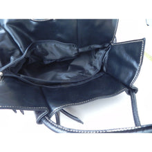 Load image into Gallery viewer, Womens Shoulder Bag Black Leather Purse
