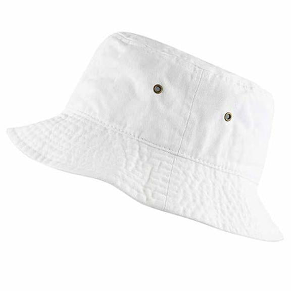 Newhattan 100% Cotton Solid Bucket hats Unisex